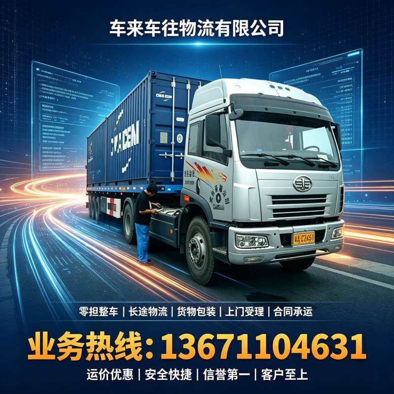 搬家货运适配2026北京到/跑青岛回程货车整车搬家、设备托运一站式方案